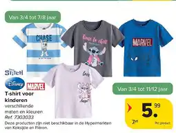 Carrefour T-shirt voor kinderen aanbieding
