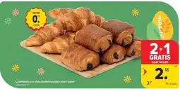 Carrefour Croissants en chocoladebroodjes pure boter aanbieding