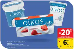Carrefour Yoghurt op Griekse wijze Oîkos Danone aanbieding
