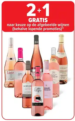Carrefour naar keuze op de afgebeelde wijnen aanbieding