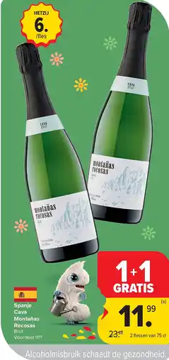 Carrefour Spanje Cava Montañas Rocosas aanbieding
