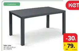 Carrefour Tafel Julie aanbieding