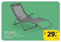 Carrefour Stalen ligstoel aanbieding