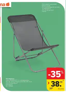 Carrefour Vouwligstoel aanbieding