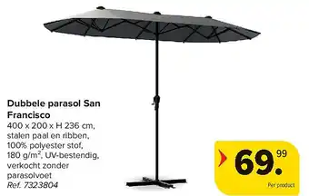 Dubbele parasol San Francisco