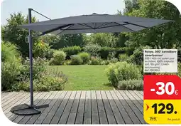 Carrefour Ronde, 360° kantelbare zweefparasol aanbieding