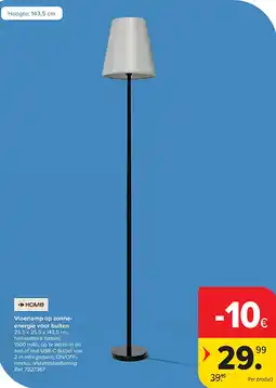 Carrefour Vloerlamp op zonneenergie voor buiten aanbieding