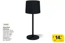 Carrefour Aluminium tafellamp aanbieding