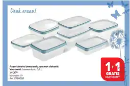 Carrefour Assortiment bewaardozen met deksels aanbieding