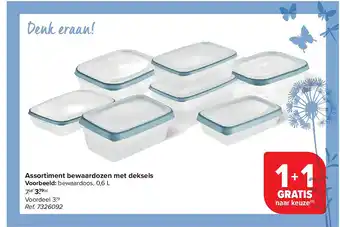 Assortiment bewaardozen met deksels