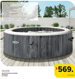 Carrefour Jacuzzi 6 personen PureSpa Greywood aanbieding