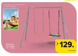 Carrefour Schommel met 2 zitjes aanbieding