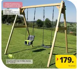 Carrefour Speeltoestel voor 2 zitjes Sanna aanbieding