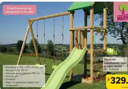 Carrefour Toren en speeltoestel voor 2 zitjes Astrid aanbieding