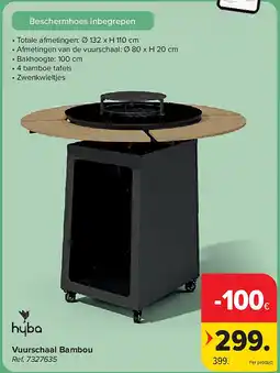 Carrefour Vuurschaal Bambou aanbieding