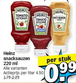 Albert Heijn Heinz snacksauzen aanbieding