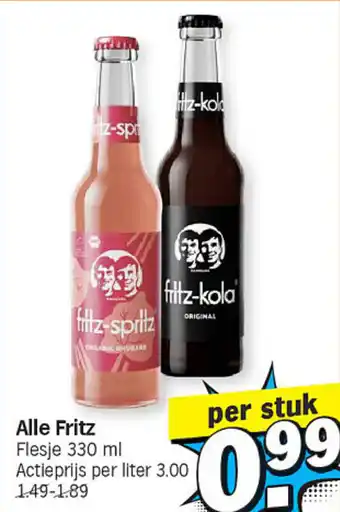 Albert Heijn Alle Fritz aanbieding