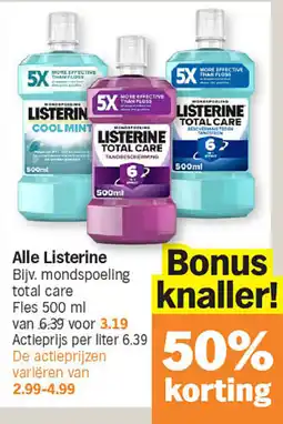 Albert Heijn Alle Listerine aanbieding