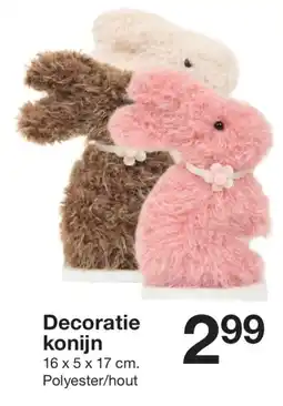 Zeeman Decoratie konijn aanbieding