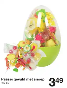 Zeeman Paasei gevuld met snoep aanbieding