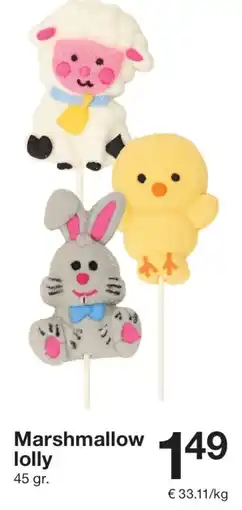 Zeeman Marshmallow lolly aanbieding