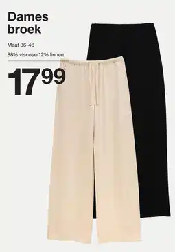 Zeeman Dames broek aanbieding