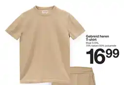 Zeeman Gebreid heren T-shirt aanbieding