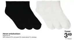 Zeeman Heren enkelsokken aanbieding