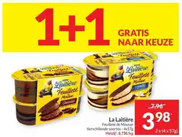 Intermarché La Laitière Feuilleté de Mousse aanbieding