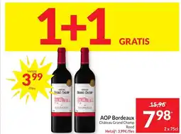 Intermarché AOP Bordeaux Château Grand Champ Rood aanbieding