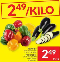 Intermarché Paprika's of Aubergines aanbieding