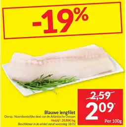 Intermarché Blauwe lengfilet aanbieding