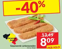 Intermarché Gepaneerde varkenssneden aanbieding