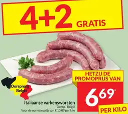 Intermarché Italiaanse varkensworsten aanbieding