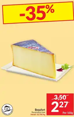 Intermarché Beaufort Rauwmelkse kaas aanbieding