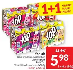 Intermarché Yoplait Enkel 'Ontdekkingsaanbieding' Drinkyoghurt Petit Yop aanbieding