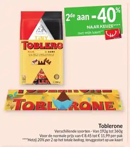 Intermarché Toblerone aanbieding