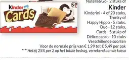Intermarché Kinder aanbieding