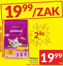 Intermarché Whiskas Kattenbrokjes Kip of tonijn aanbieding
