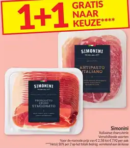 Intermarché Simonini Italiaanse charcuterie aanbieding