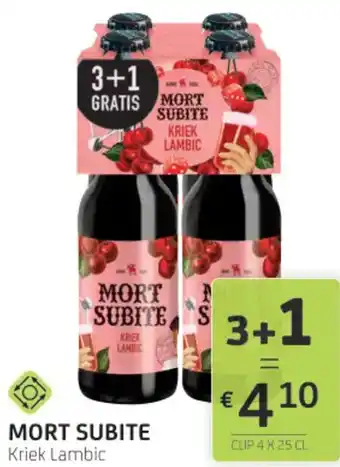 BelBev Mort subite kriek lambic aanbieding