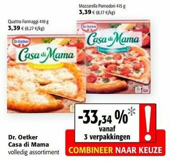 Colruyt Dr. oetker casa di mama volledig assortiment aanbieding