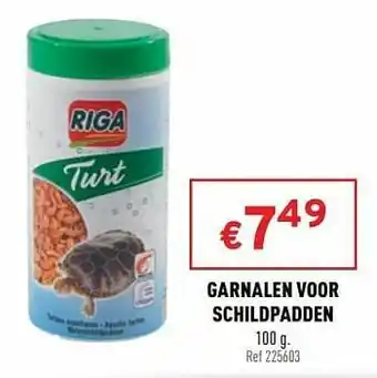 Garnalen voor schildpadden