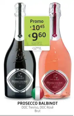 BelBev Prosecco balbinot doc treviso, doc rosé aanbieding