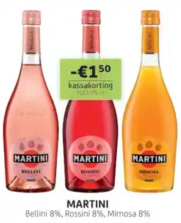 BelBev Martini Bellini 8%, Rossini 8%, Mimosa 8% aanbieding