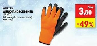 Hubo Winter werkhandschoenen aanbieding