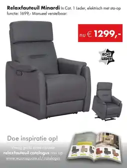 Woonsquare Relaxfauteuil Minardi aanbieding