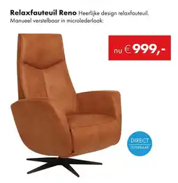Woonsquare Relaxfauteuil Reno aanbieding