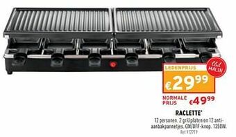 Trafic Raclette aanbieding