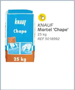 Brico Knauf mortel chape aanbieding